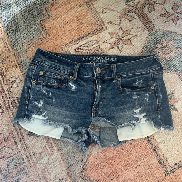 AE Shortie Denim Shorts - Picture 1 of 3